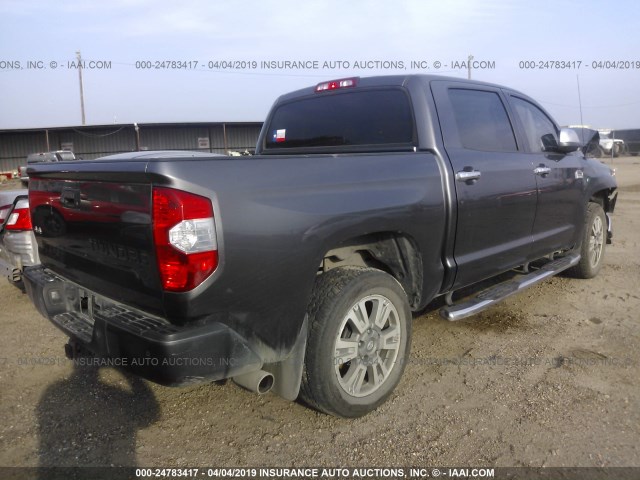 5TFAW5F17GX574404 - 2016 TOYOTA TUNDRA CREWMAX 1794/PLATINUM 灰色 照片 4