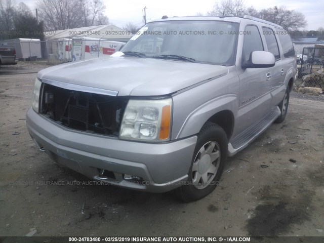 3GYFK66N94G187308 - 2004 CADILLAC ESCALADE ESV SILVER photo 2