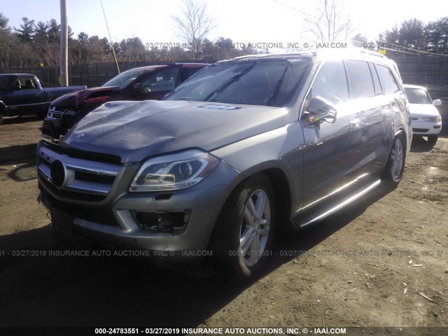 4JGDF6EE2GA643036 - 2016 MERCEDES-BENZ GL 450 4MATIC SILVER photo 2