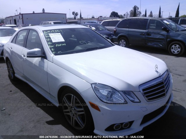 WDDHF5GB4AA067191 - 2010 MERCEDES-BENZ E 350 WHITE photo 1