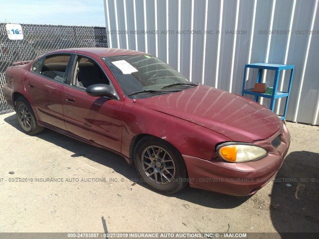 1G2NE52F64M677997 - 2004 PONTIAC GRAND AM SE MAROON photo 1