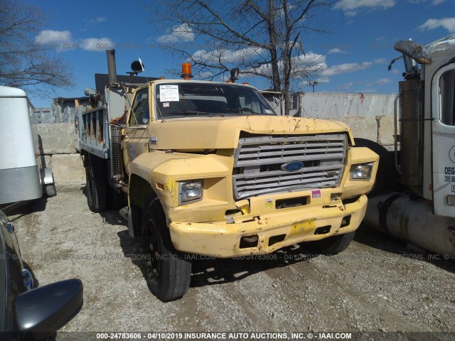 1FDNK64P2MVA00192 - 1991 FORD F600 F YELLOW photo 1