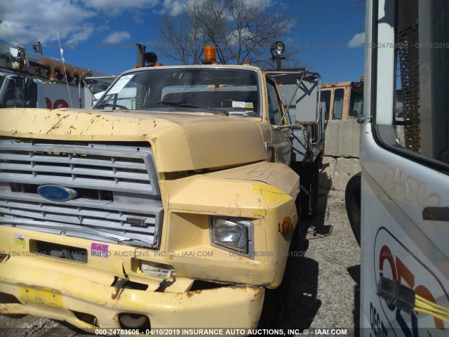 1FDNK64P2MVA00192 - 1991 FORD F600 F YELLOW photo 2