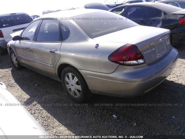 1FAFP56SX5A232964 - 2005 FORD TAURUS SEL GOLD photo 3