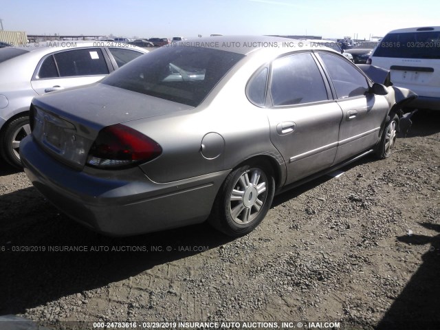 1FAFP56SX5A232964 - 2005 FORD TAURUS SEL GOLD photo 4