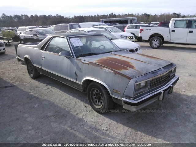 3GCCW80H2GS913331 - 1986 CHEVROLET EL CAMINO GRAY photo 1