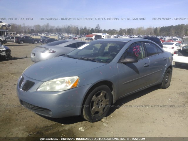 1G2ZF58BX74120341 - 2007 PONTIAC G6 VALUE LEADER/BASE BLUE photo 2