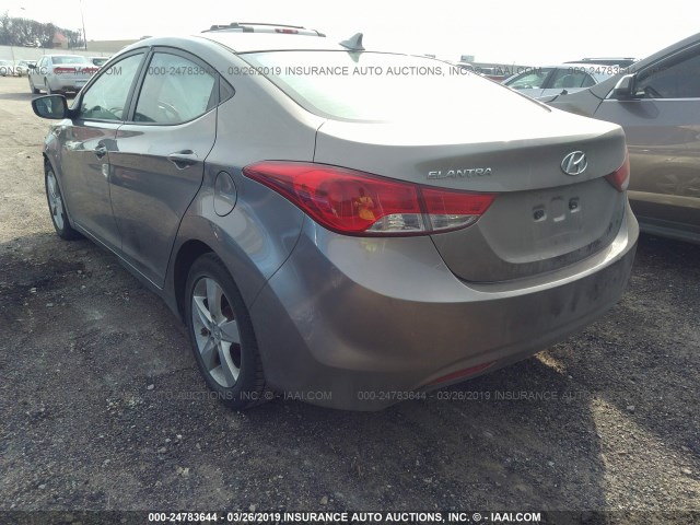 5NPDH4AE7DH303636 - 2013 HYUNDAI ELANTRA GLS/LIMITED Pewter photo 3