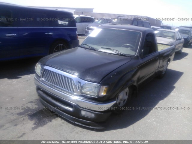 5TENL42N61Z864940 - 2001 TOYOTA TACOMA BLACK photo 2