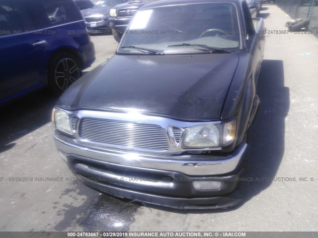 5TENL42N61Z864940 - 2001 TOYOTA TACOMA BLACK photo 6