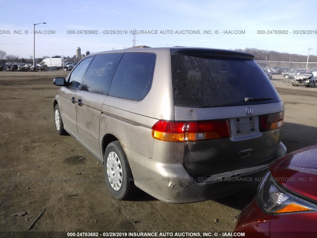 5FNRL18564B046248 - 2004 HONDA ODYSSEY LX GOLD photo 3