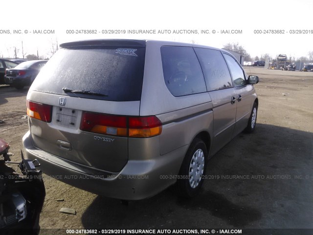 5FNRL18564B046248 - 2004 HONDA ODYSSEY LX GOLD photo 4