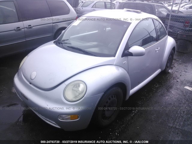 3VWBK21C93M409250 - 2003 VOLKSWAGEN NEW BEETLE GL SILVER photo 2