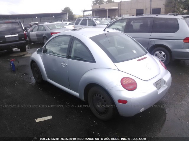 3VWBK21C93M409250 - 2003 VOLKSWAGEN NEW BEETLE GL SILVER photo 3