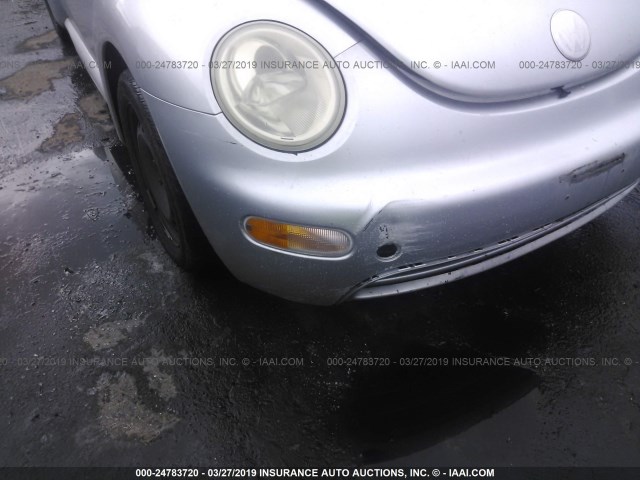 3VWBK21C93M409250 - 2003 VOLKSWAGEN NEW BEETLE GL SILVER photo 6