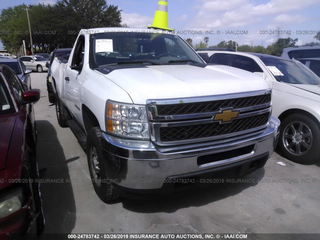 1GC0CVCG2DF101590 - 2013 CHEVROLET SILVERADO C2500 HEAVY DUTY WHITE photo 1