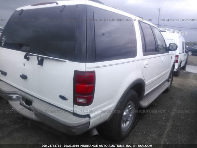 1FMPU18L71LA45097 - 2001 FORD EXPEDITION EDDIE BAUER WHITE photo 4