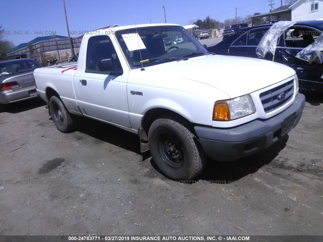 1FTYR10D43PA10172 - 2003 FORD RANGER WHITE photo 1