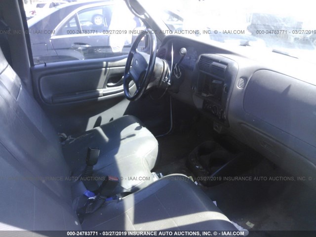 1FTYR10D43PA10172 - 2003 FORD RANGER WHITE photo 5