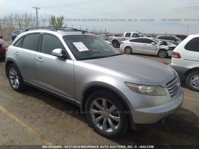 JNRBS08W53X001698 - 2003 INFINITI FX45 SILVER photo 1