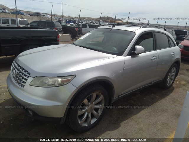 JNRBS08W53X001698 - 2003 INFINITI FX45 SILVER photo 2