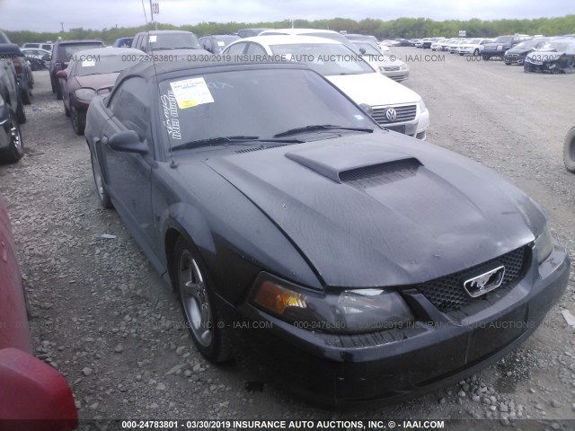 1FAFP45X43F368563 - 2003 FORD MUSTANG GT BLACK photo 1