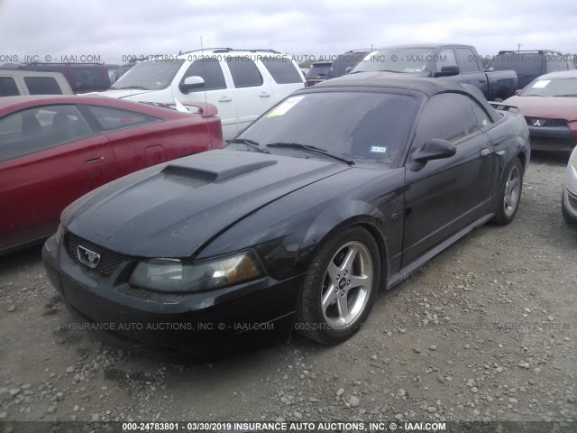 1FAFP45X43F368563 - 2003 FORD MUSTANG GT BLACK photo 2