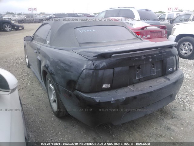 1FAFP45X43F368563 - 2003 FORD MUSTANG GT BLACK photo 3