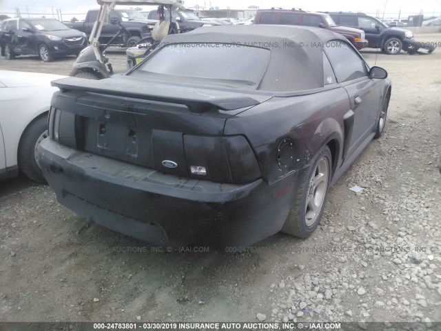 1FAFP45X43F368563 - 2003 FORD MUSTANG GT BLACK photo 4