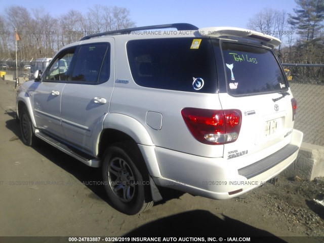 5TDBT48A65S253462 - 2005 TOYOTA SEQUOIA LIMITED WHITE photo 3