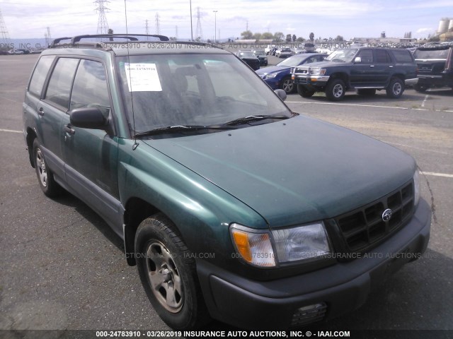 JF1SF635XWG709607 - 1998 SUBARU FORESTER L GREEN photo 1