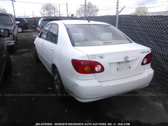 1NXBR32E33Z015030 - 2003 TOYOTA COROLLA CE/LE/S WHITE photo 3