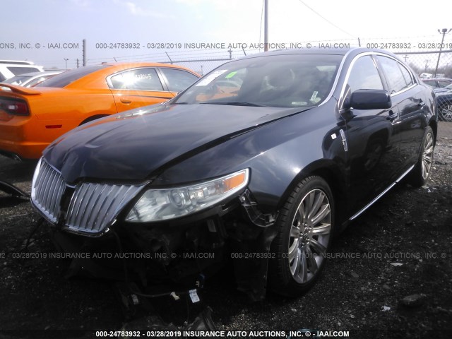 1LNHL9ER7CG803403 - 2012 LINCOLN MKS BLACK photo 2