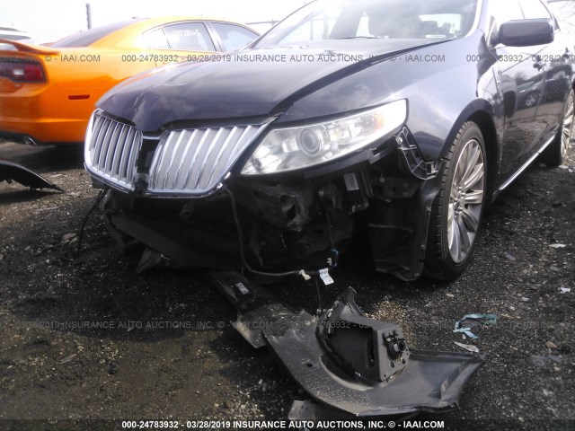 1LNHL9ER7CG803403 - 2012 LINCOLN MKS BLACK photo 6