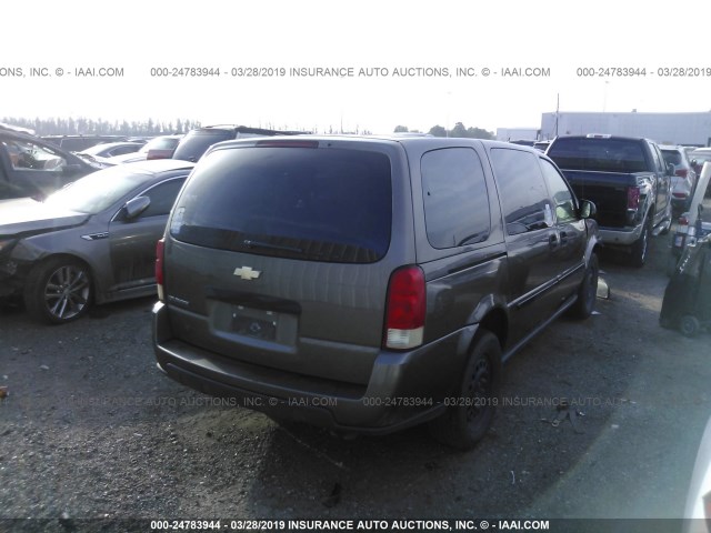 1GNDV03L45D270364 - 2005 CHEVROLET UPLANDER TAN photo 4