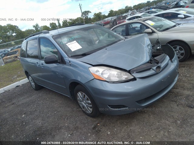 5TDZK23C87S031801 - 2007 TOYOTA SIENNA CE/LE Light Blue photo 1