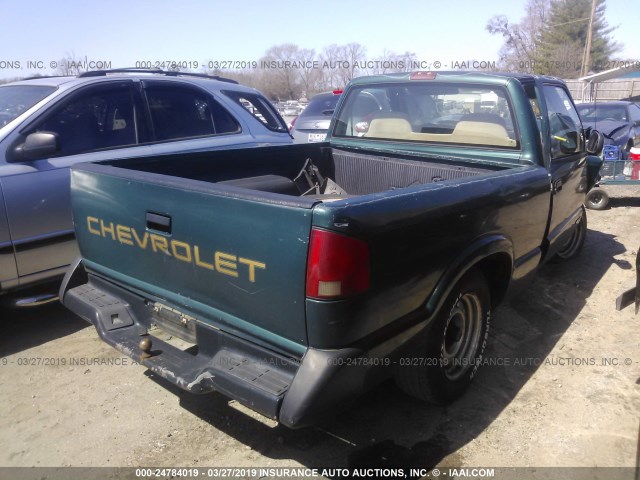 1GCCS1446TK171936 - 1996 CHEVROLET S TRUCK S10 GREEN photo 4