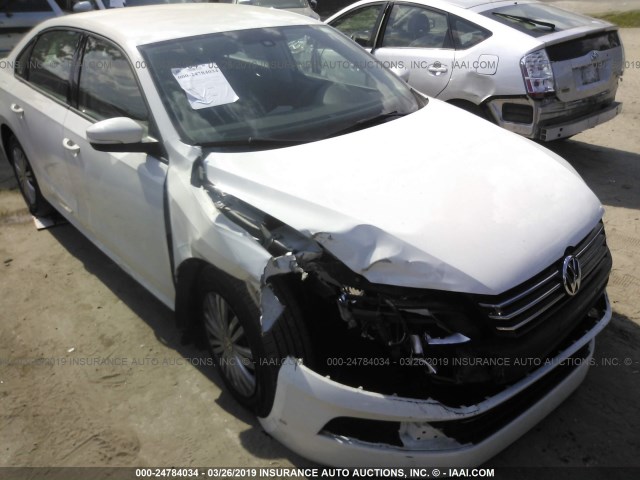 1VWAP7A30EC012105 - 2014 VOLKSWAGEN PASSAT S WHITE photo 1