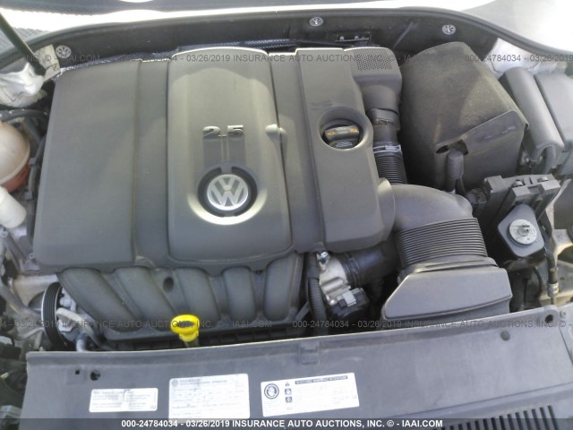 1VWAP7A30EC012105 - 2014 VOLKSWAGEN PASSAT S WHITE photo 10