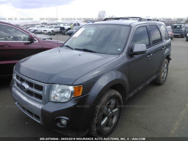 1FMCU9E76CKB77202 - 2012 FORD ESCAPE LIMITED GRAY photo 2