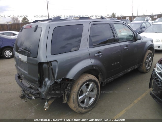 1FMCU9E76CKB77202 - 2012 FORD ESCAPE LIMITED GRAY photo 4