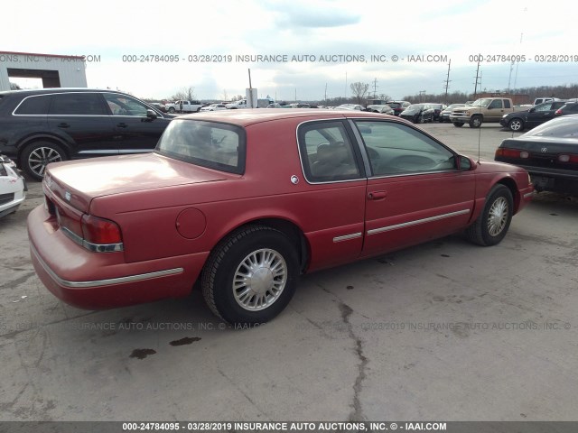 1MELM6242VH632607 - 1997 MERCURY COUGAR XR7/30TH ANNIVERSARY MAROON photo 4