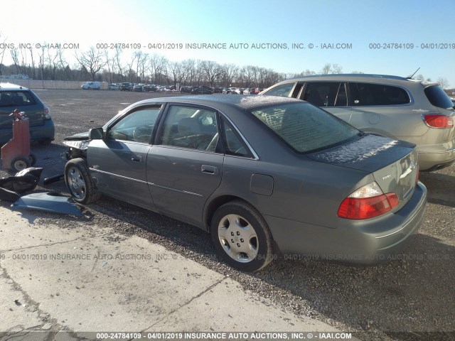 4T1BF28B34U390501 - 2004 TOYOTA AVALON XL/XLS GRAY photo 3