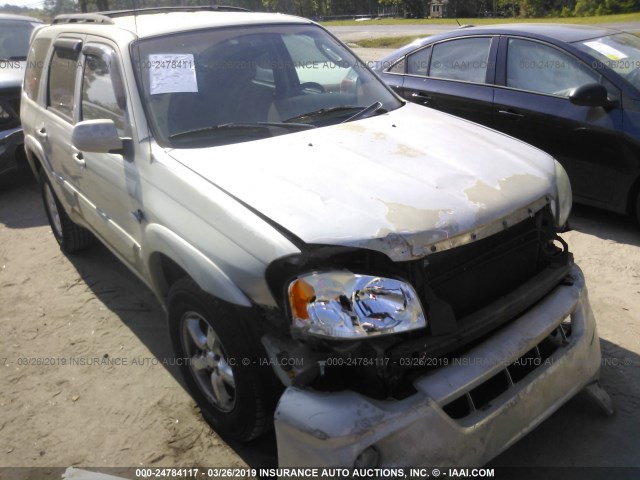 4F2CZ04155KM22914 - 2005 MAZDA TRIBUTE S TAN photo 1