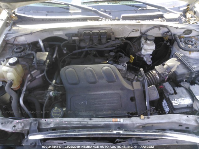 4F2CZ04155KM22914 - 2005 MAZDA TRIBUTE S TAN photo 10