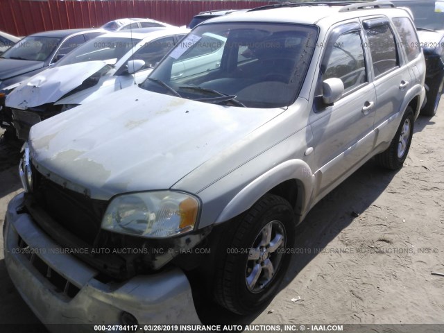 4F2CZ04155KM22914 - 2005 MAZDA TRIBUTE S TAN photo 2