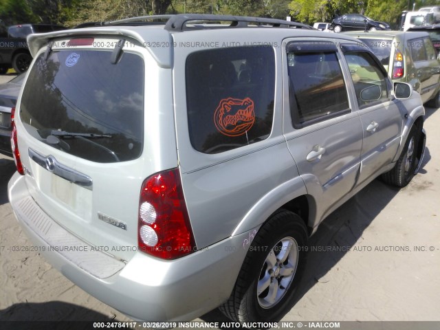 4F2CZ04155KM22914 - 2005 MAZDA TRIBUTE S TAN photo 4