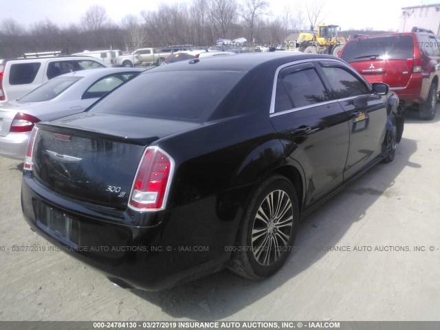 2C3CCAJT3CH137411 - 2012 CHRYSLER 300 S BLACK photo 4