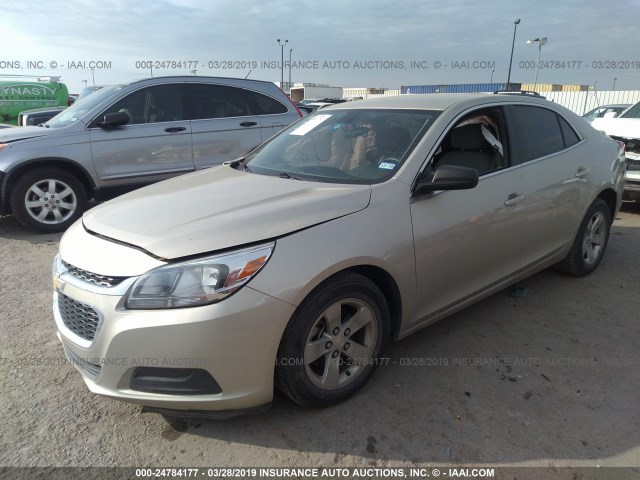 1G11B5SL4EF276021 - 2014 CHEVROLET MALIBU LS TAN photo 2
