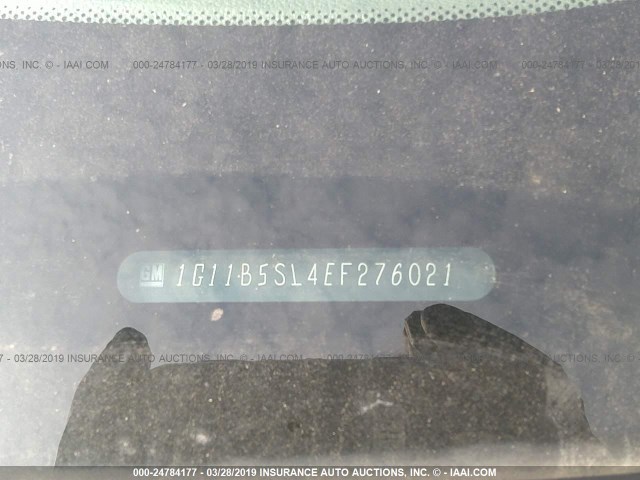 1G11B5SL4EF276021 - 2014 CHEVROLET MALIBU LS TAN photo 9
